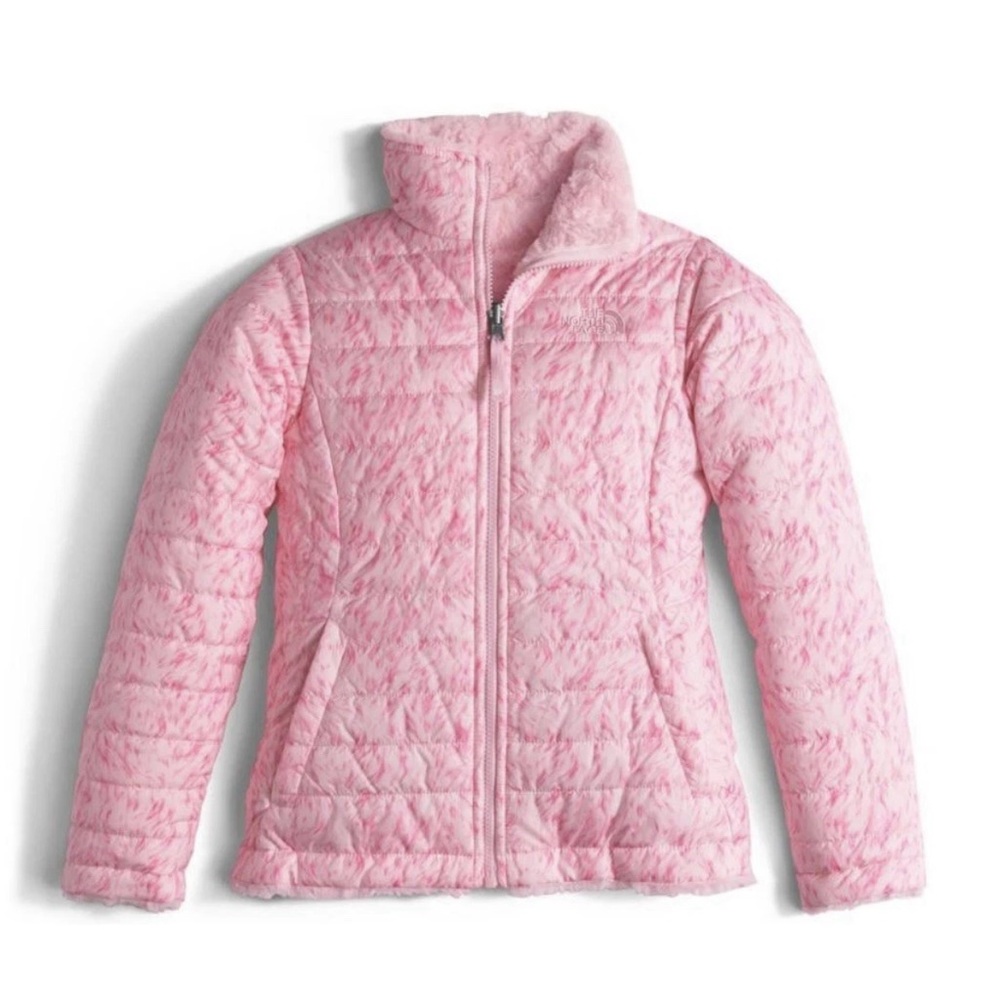 The North Face Reversible Mossbud Swirl Puffer Jacket Girls' Size XL 18